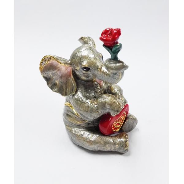 Pewter Golden wedding favors gifts elephant trinket jewelry box