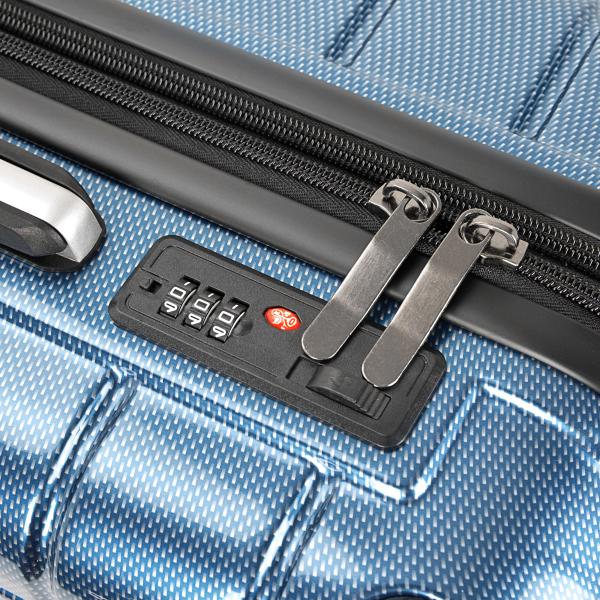 Sturdy  ABS PC Lightweight Hard Travel Luggage Trolley Mechanical Style