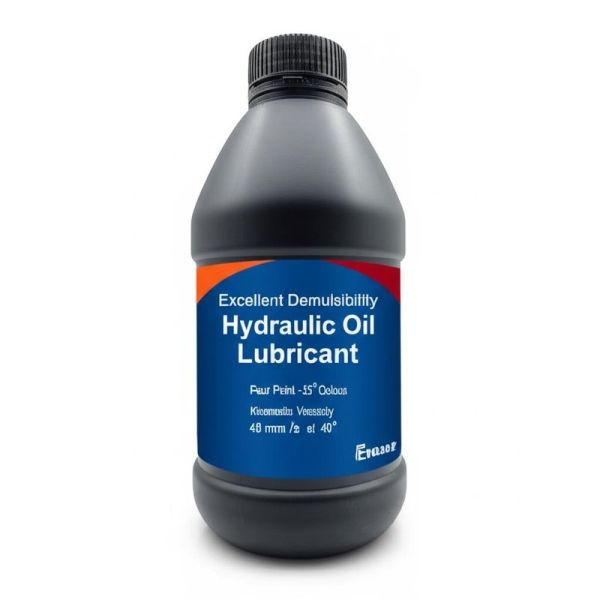 Excellent Demulsibility Hydraulic Oil Lubricant with Pour Point Minus 25 Celsius and Kinematic Viscosity 48 Millimeters Squared per Second at 40 Celsius