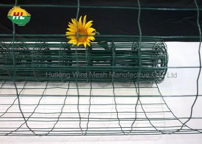 Green Vinyl Coated Welded Wire Mesh Rolls 50.8x101.6mm Opening