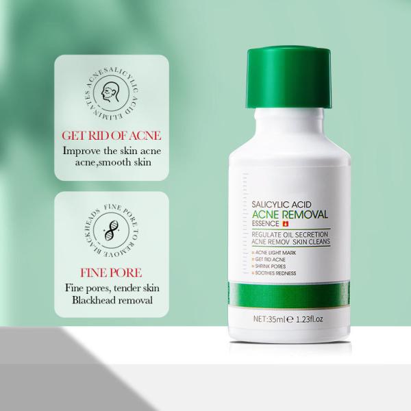 Esencia de Ácido Salicílico Branqueador Sério de Beleza Sério Facial Eliminação de Acne Para Corpo
