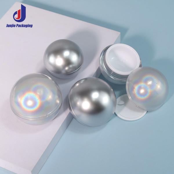 Round Shape Acrylic Cosmetic Jar 10g 20g 30g 50g Mini Cosmetic Jars  For Skin Care Cream
