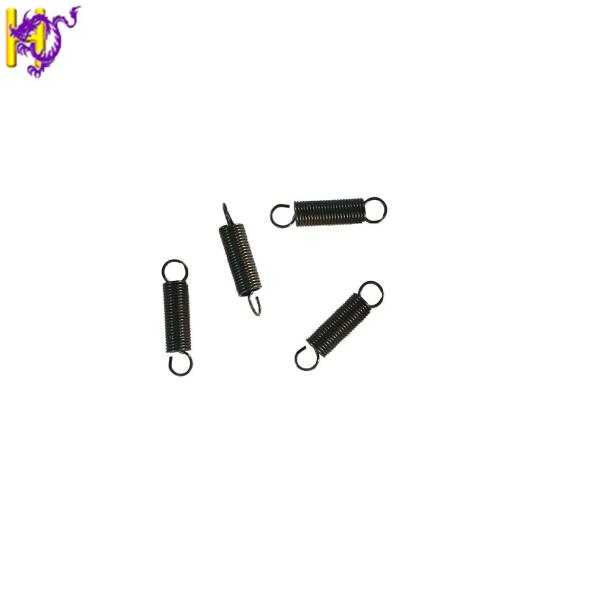 Black Zinc Plating Piano Wire Springs 0.05-20.0mm Double Hook Extension