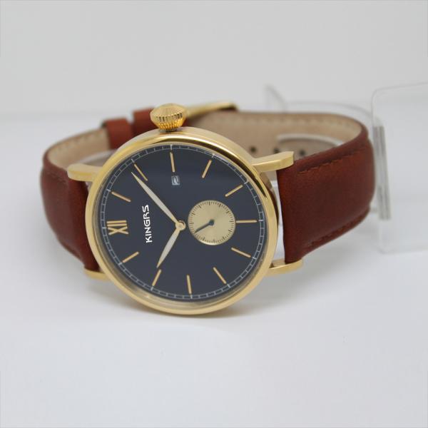 Elegent Men's Wrist Watches,High Quality Stainless steel watch with Genuine Leather strap ,OEM Men Watch