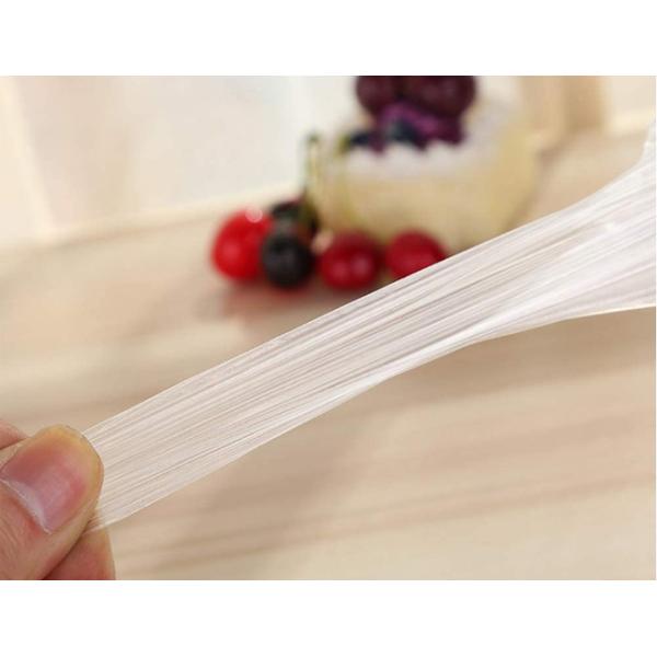 Food Grade Disposable Protective Gloves / Restaurant Kitchen PE Transparent Plastic Gloves