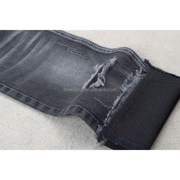 100% Cotton Black Color Denim Fabric 10 oz Jeans Fabric China Factory Manufacturing