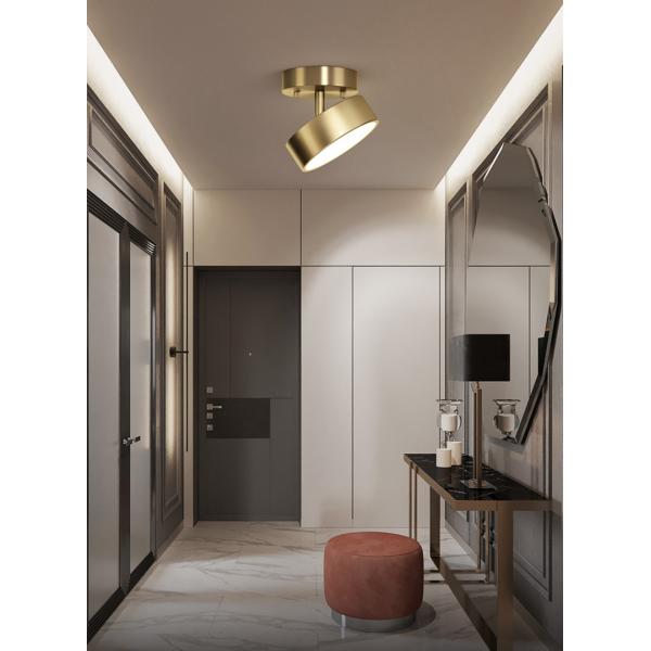 JYLIGHTING Copper Nordic Bedroom Ceiling Light Modern Simple Led Porch Corridor Light