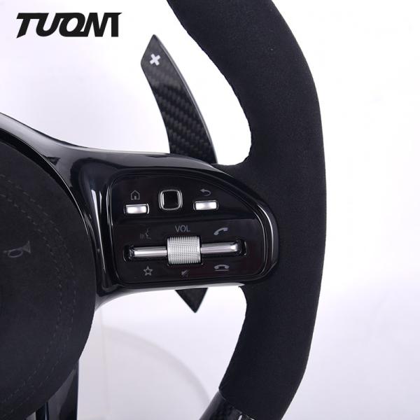 ODM Mercedes Benz Steering Wheel Luxury Alcantara Real Glossy Carbon Fibre