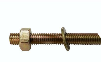Chemical Anchor Bolt Hex Head Bolt Carbon Steel Galvanized M12 For Glass Curtain Wall Buildings
