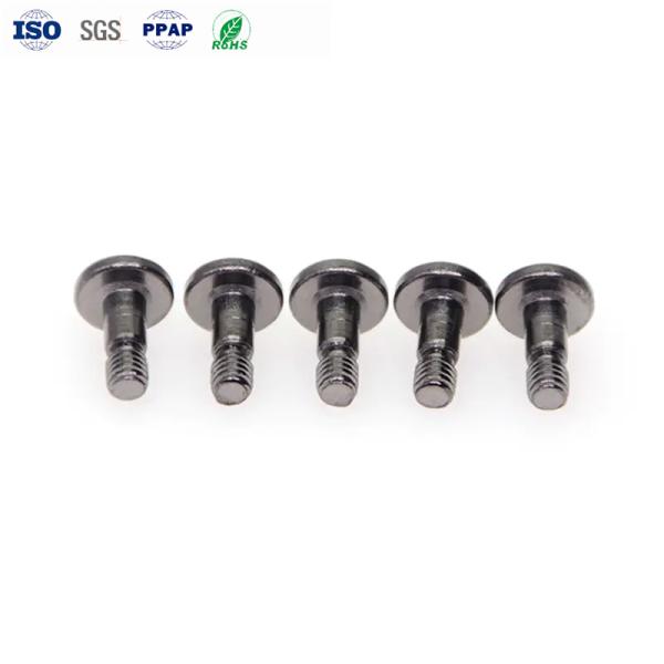 Винты из углеродистой стали с защитой от кражи M1.0-M6 Черный никель с плоской головкой