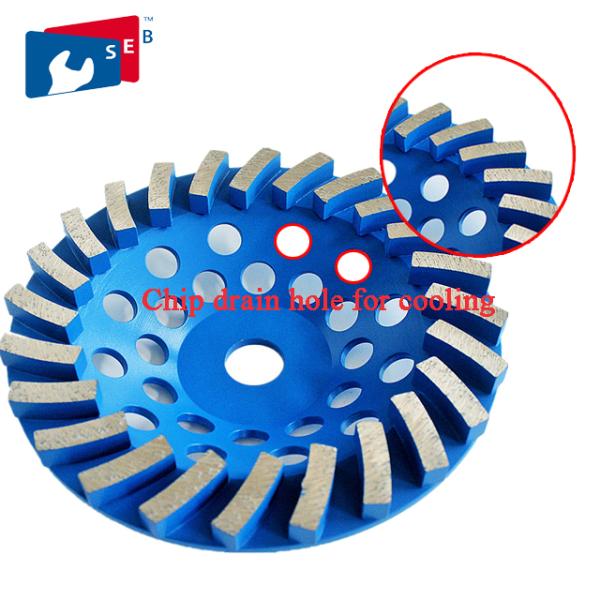 125mm Diamond Cup Wheel , Single Row Cup Wheel Fit Grinding And Polish Marble