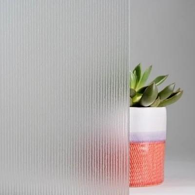 Vidro decorativo com padrão de divisória de hotel para banheiro/sala de chuveiro plana no hotel
