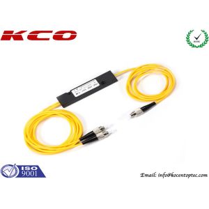 Low Loss Fiber Optic Splitter 1X2 FTTH with FC UPC Corning Fiber Connectors