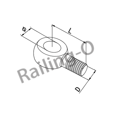 Swage Stud Terminal End Fitting 3-5mm D14 L95 304 316 QCR60003