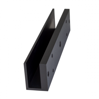 Чернота OEM кронштейн двери u 90 градусов стеклянный для электрического магнитного замка