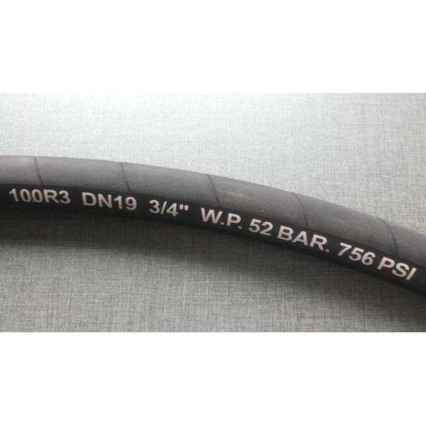 La trenza de la materia textil del doble del SAE 100R3 reforzó la manguera de goma 600 PSI para el aire, agua, petróleo