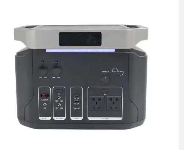 Outdoor Electric Box Portable Power Station 1500w High Capacity Solar Energy Storage