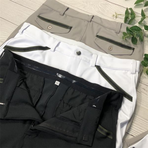 Male Knee Patch Silicone Grip Horse Riding Pants With Pockets