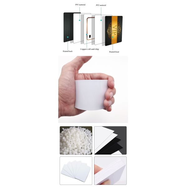 Printable Blank NTAG215 NFC Card with 13.56MHz Frequency and Rewritable Memory for Inkjet Printing