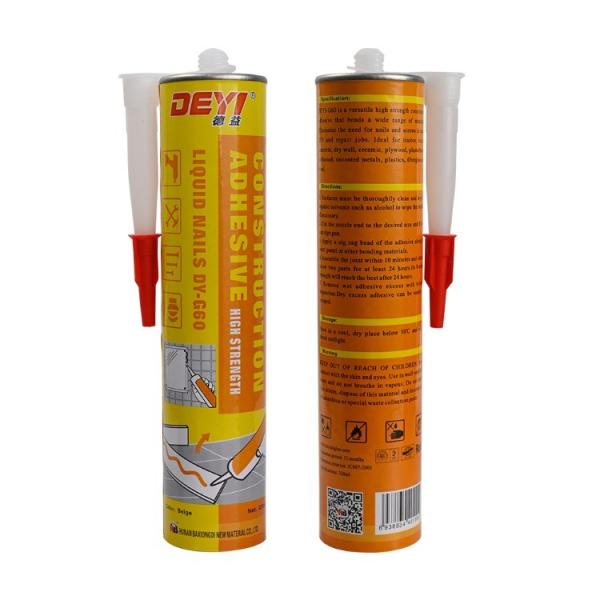 12 Months Shelf Life High Power No More Nails Instant Grab Glue For Woodworking