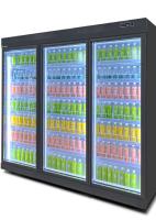 Refrigerador da exposição da bebida da porta de balanço do fã/refrigerador refrigerando do supermercado
