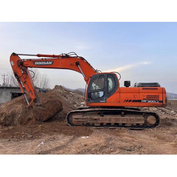 Excavadora usada Doosan DX300, excavadora de 30 toneladas de gran tamaño, maquinaria de segunda mano