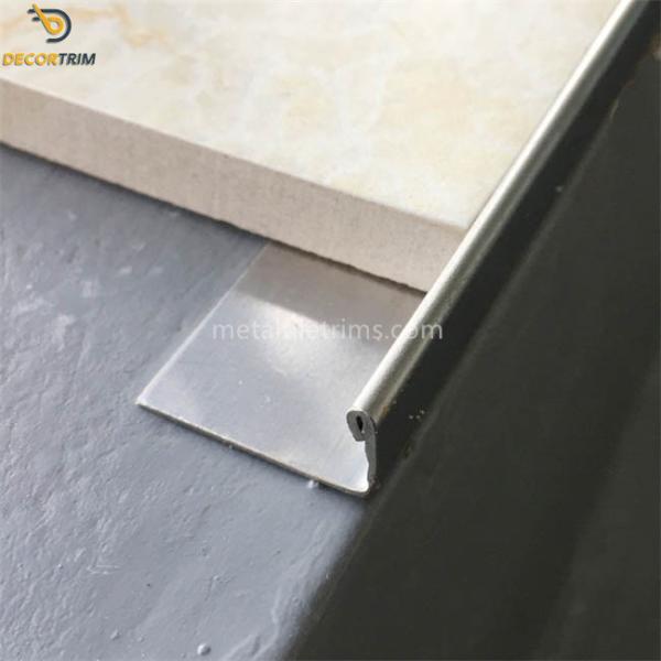 Ceramic Edging Stainless Steel Tile Trim 0.5 - 2mm Customized Durable