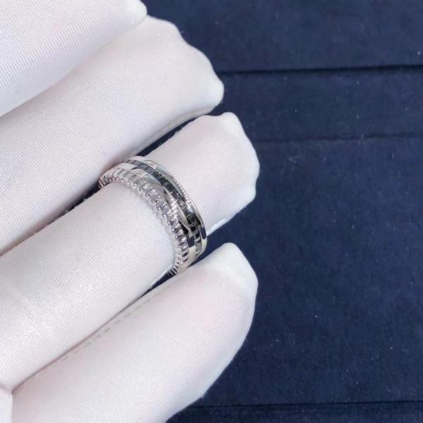 Bouchero Quatre Black Edition Small Ring High Quality 18K Gold Ring Jewelry Natural Diamond Ring
