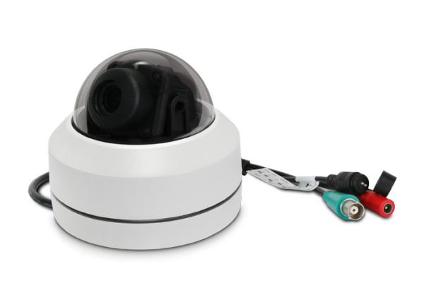 Infrared  Analog 5X Ptz Dome Cctv Camera 5MP With Controller White Color