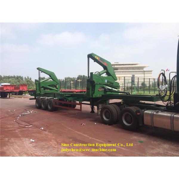 тележка Лифтер цапф трейлера МКХ37А 3 затяжелителя стороны контейнера 20фт сверхмощная бортовая