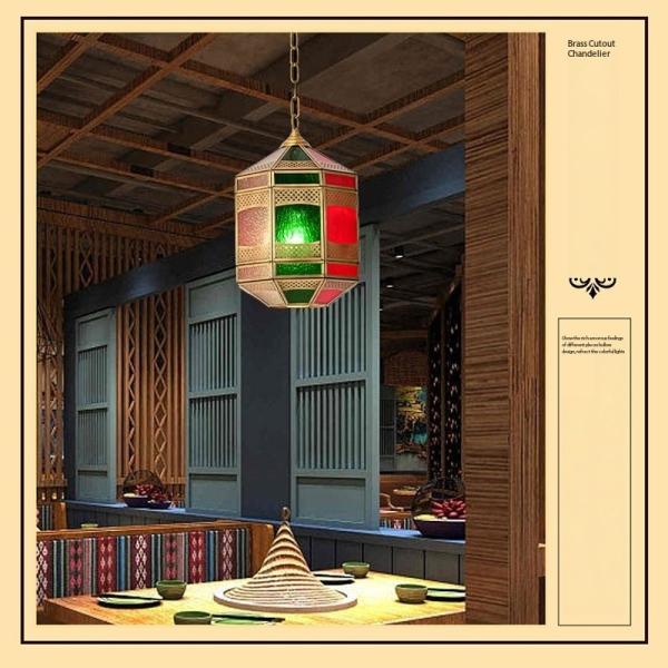 LED Handmade Aged Copper Pendant Light With 50000 Hours Lifespan