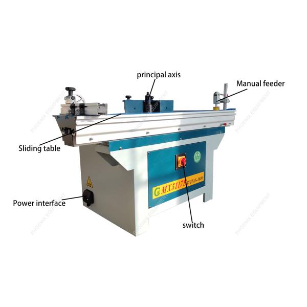 Spindle Speed 6000/8000/10000r/min Vertical Spindle Moulder Slide Table Milling Machine