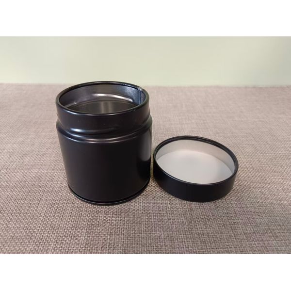 Green Silver Black Empty Matcha Tin Cans Custom Tin Box 20g 30g 50g Coffee Tea Powder Tin Container