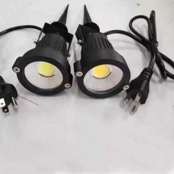 DC12V IP65 810lm Outdoor COB Spotlight Aluminum Body LED Floor Light for Lawn Garden Tree