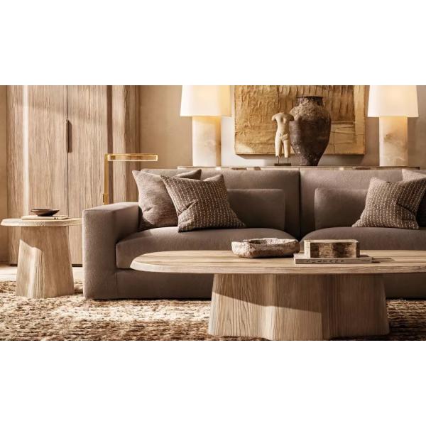 Meubles de table à café en pierre sintrée pour salon moderne Tailles et matériaux personnalisés