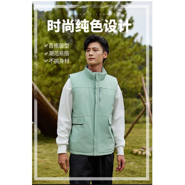 Custom Logo Printed Thickened Down Cotton Vest Work Clothes for Casual and Active Wear