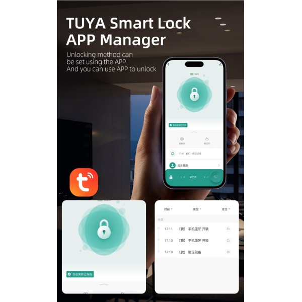YAGU Wholesale Price High Quality Mobile Application Durable Granular Digital Button Swipe Card Password Door Lock