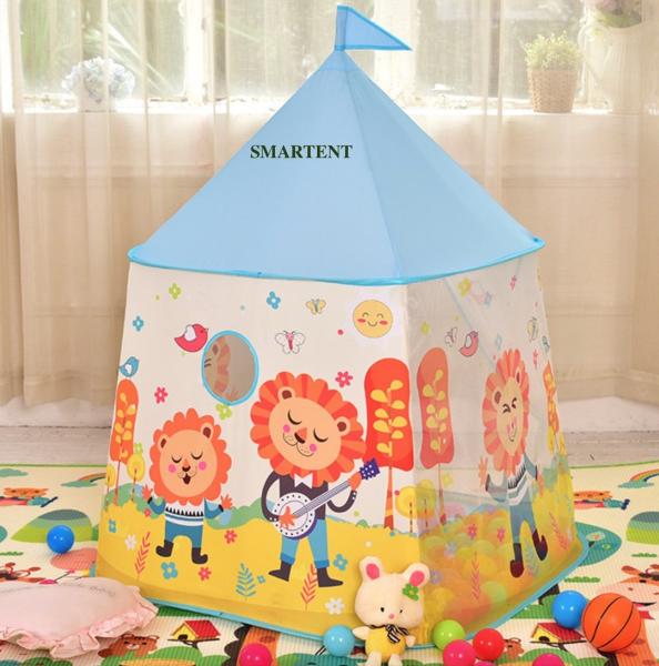 Festival Camping outdoor Play House Tent Foldable Printing Lion Pattern Kids Tepee