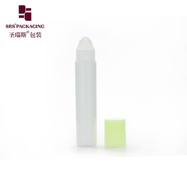 20ml Green Mist Screw-On Closure Clear Plastic Cosmetic Bottles With Glass Ball For Skin Care And Ance Treatment