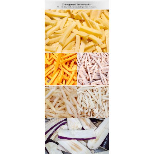 1.5KW 800KG/H Potato French Fries Cutting Machine Food Processor