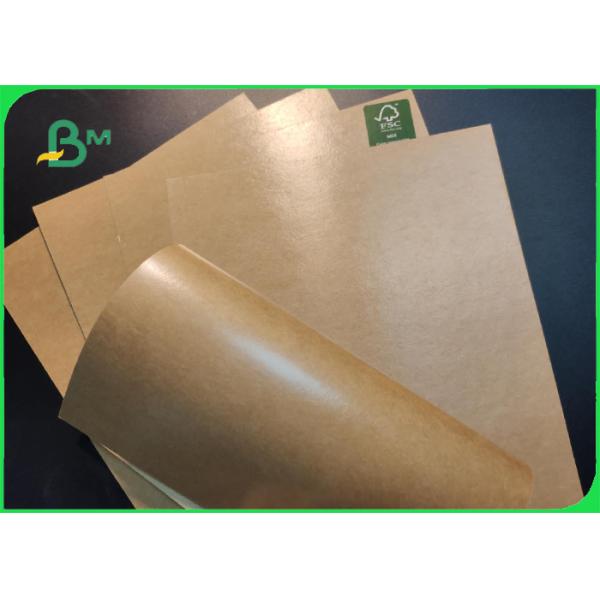 FDA Approved 160gsm + 10g Virgin Coated Brown kraft Paper Roll For Paper Cup