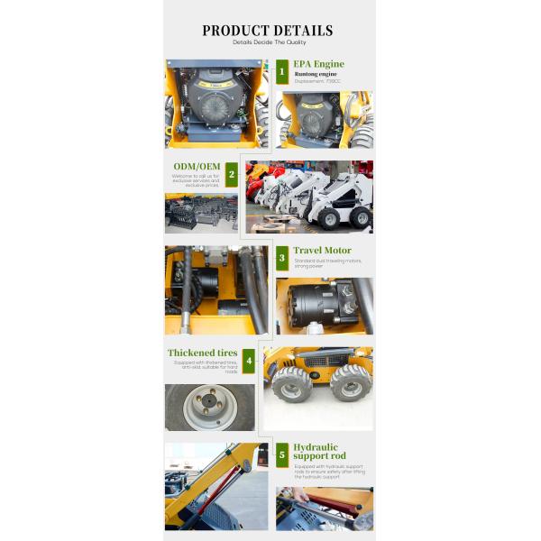 420 rueda de deslizamiento de dirección cargador con 4 en 1 cubo requerimiento del cliente y asequible