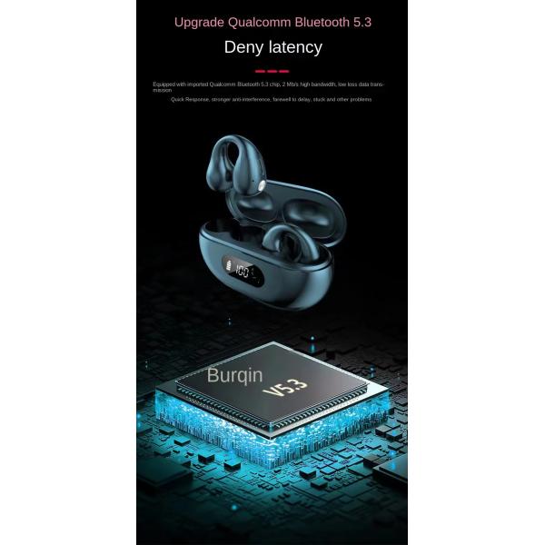Outdoor TWS Wireless Bluetooth Earphones 300mAh Air Conduction Earbuds