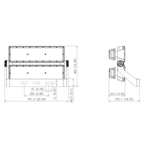 600W LED Flood Light Super Bright Outdoor Sport Light Cour de sport salle de sport Stade phare LED