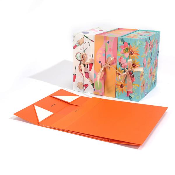 CMYK Impresión en color Pantone Impresión personalizada Envasado de regalo grande Caja de papel para ropa