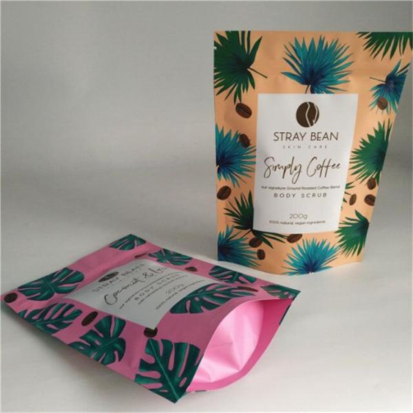 200g customized airtightbody scrub instant coffee sachet biodegradable coffee/tea packaging bag