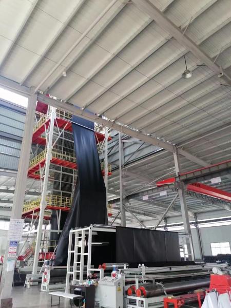 Géomembrane lisse pour les crevettes Liner d'étang étanche en plastique HDPE