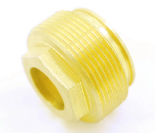 Thread Bushing Plug Hot Forged Parts Brass / Copper Tolerance ± 0.005mm