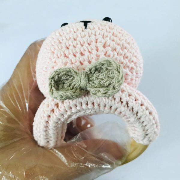 DIY Ornament Baby Molar Teether Accessories Color Crochet Bear Baby Molar Bracelet Stall Toy