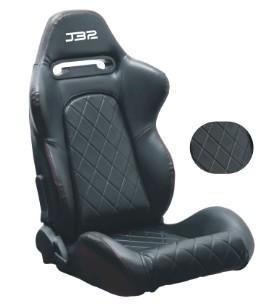 UV Protected Durable Fabric Or Leather Sport Racing Seats Easy Installation